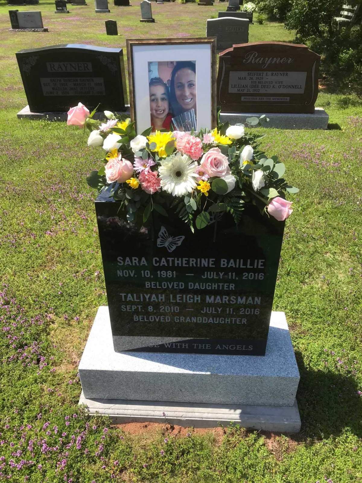 Janet Fredette told Global News she visits the gravesite of Sara and Taliyah often.
