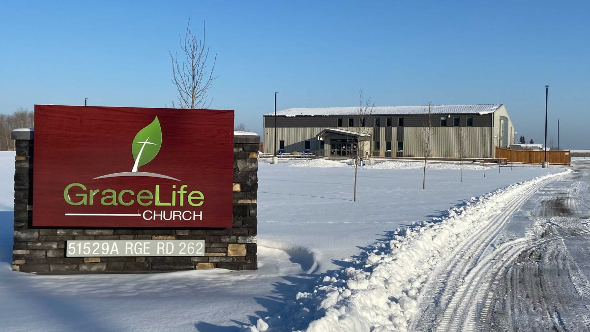 GraceLife Church of Edmonton, located just outside the city limits on Highway 627 in Parkland County, on Friday, Jan. 29, 2021.