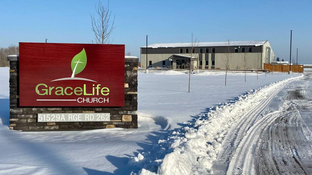 GraceLife Church of Edmonton, located just outside the city limits on Highway 627 in Parkland County, on Friday, Jan. 29, 2021.