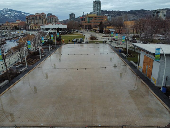 Kelowna's free outdoor ice rink is set to open, next week.