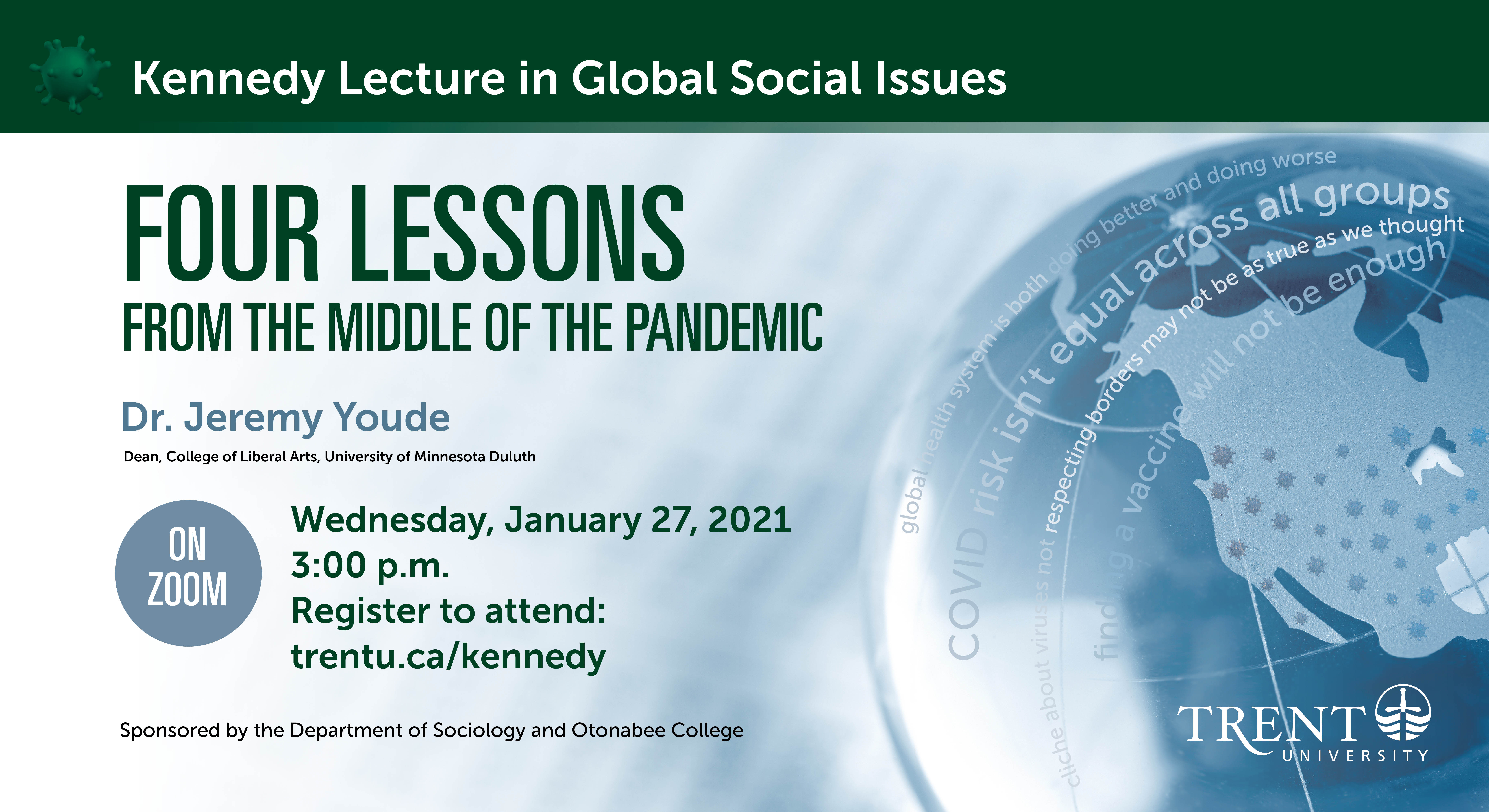 Kennedy Lecture In Global Social Issues: Four Lessons From The Middle ...