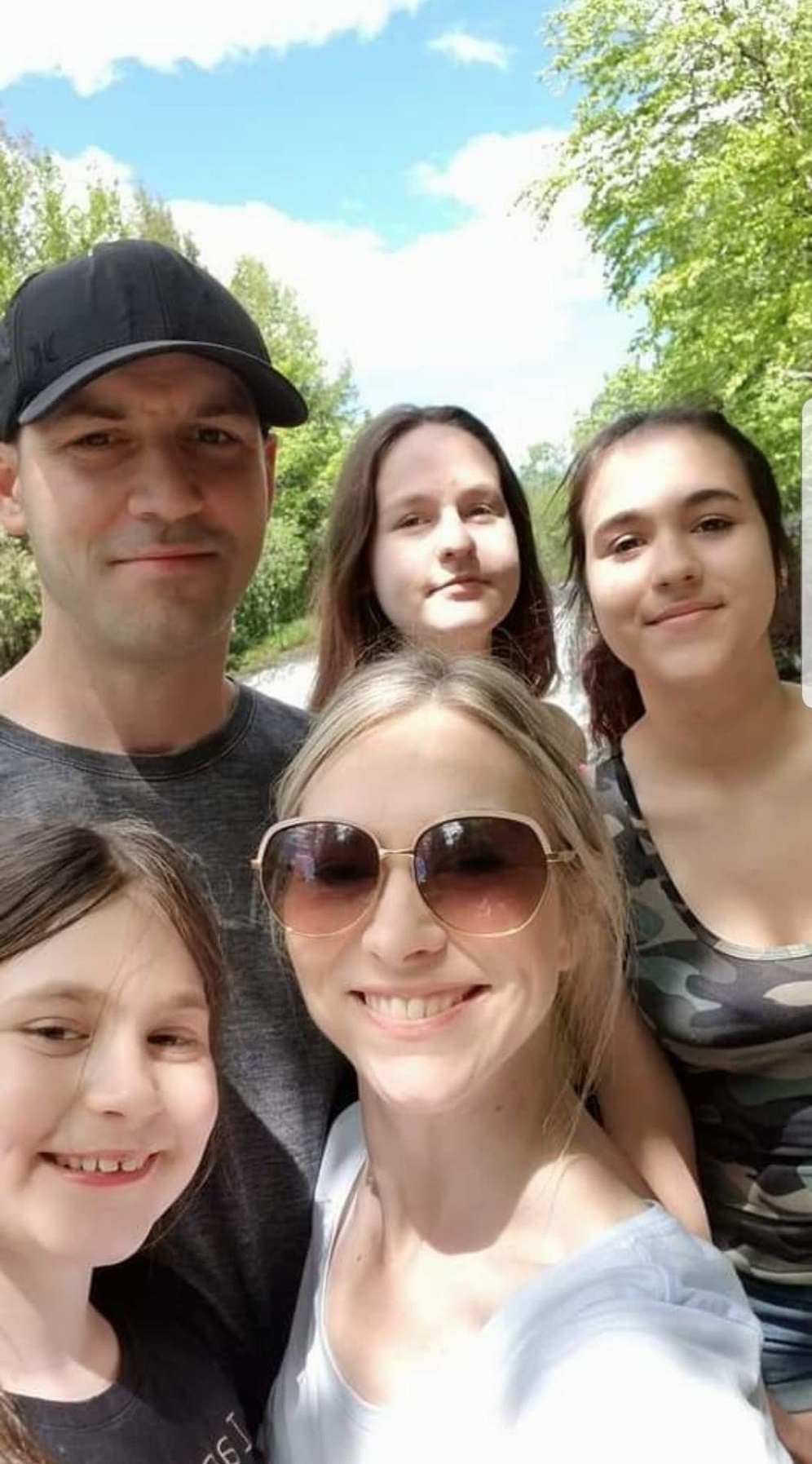 Mike Kelly (top left) and wife, Lisa (bottom right) are among hundreds of New Brunswick residents calling for changes to the province’s COVID-19 self-isolation rules for rotational workers.