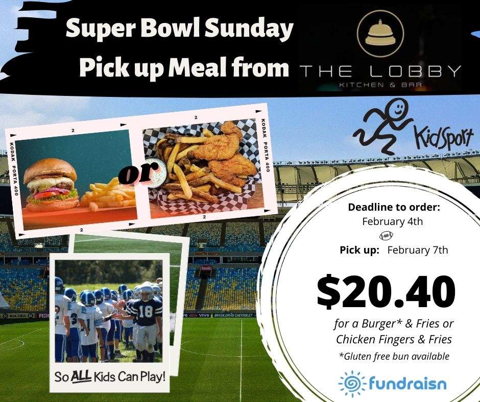 Super Bowl Pick-up Meal from The Lobby for KidSport - image