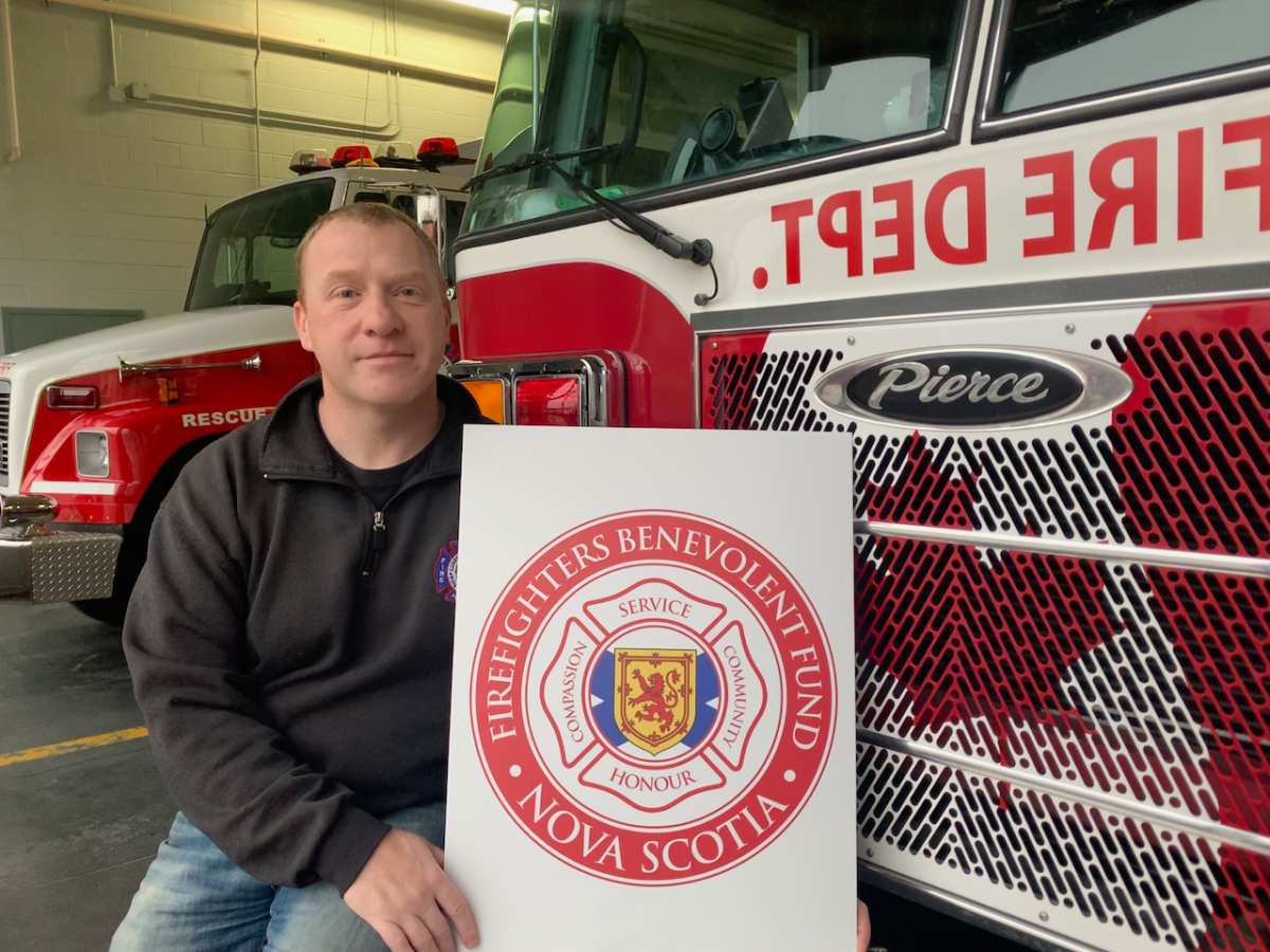 Nova Scotia Firefighters Benevolent Fund president Martin Walton at the Lunenburg and District Fire Department.