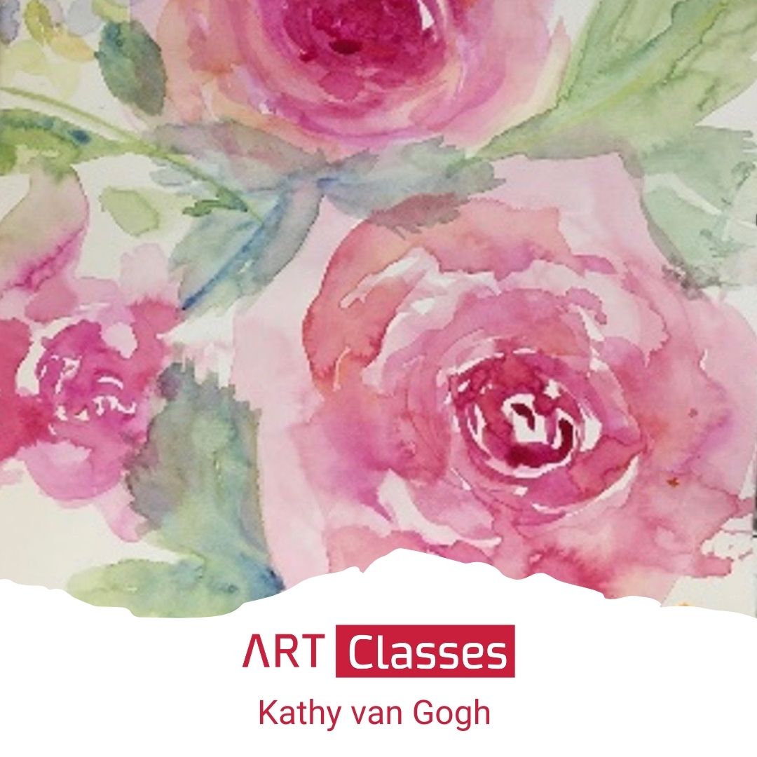 Loose Watercolour Flowers Art Class - image