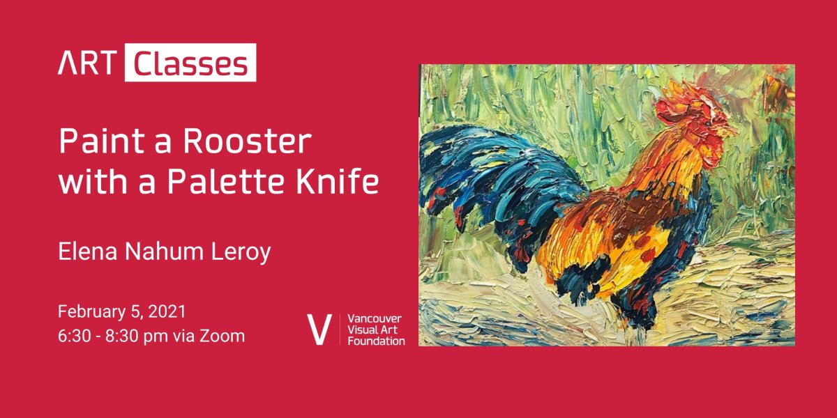 Paint a Rooster with a Palette Knife - image