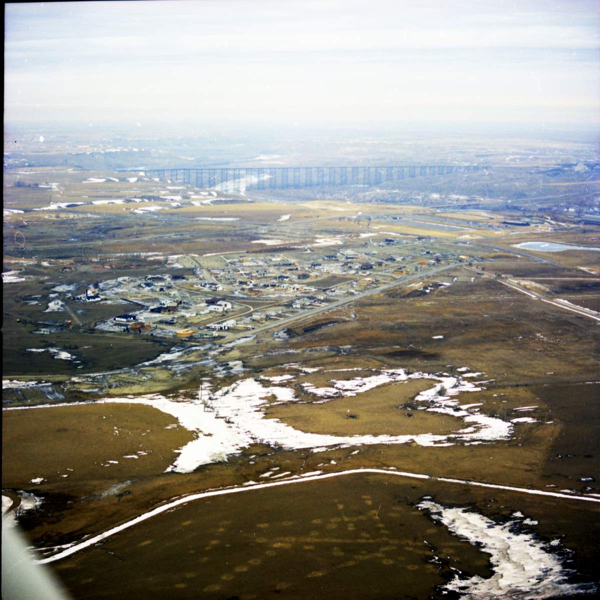 Aerial view of west Lethbridge.