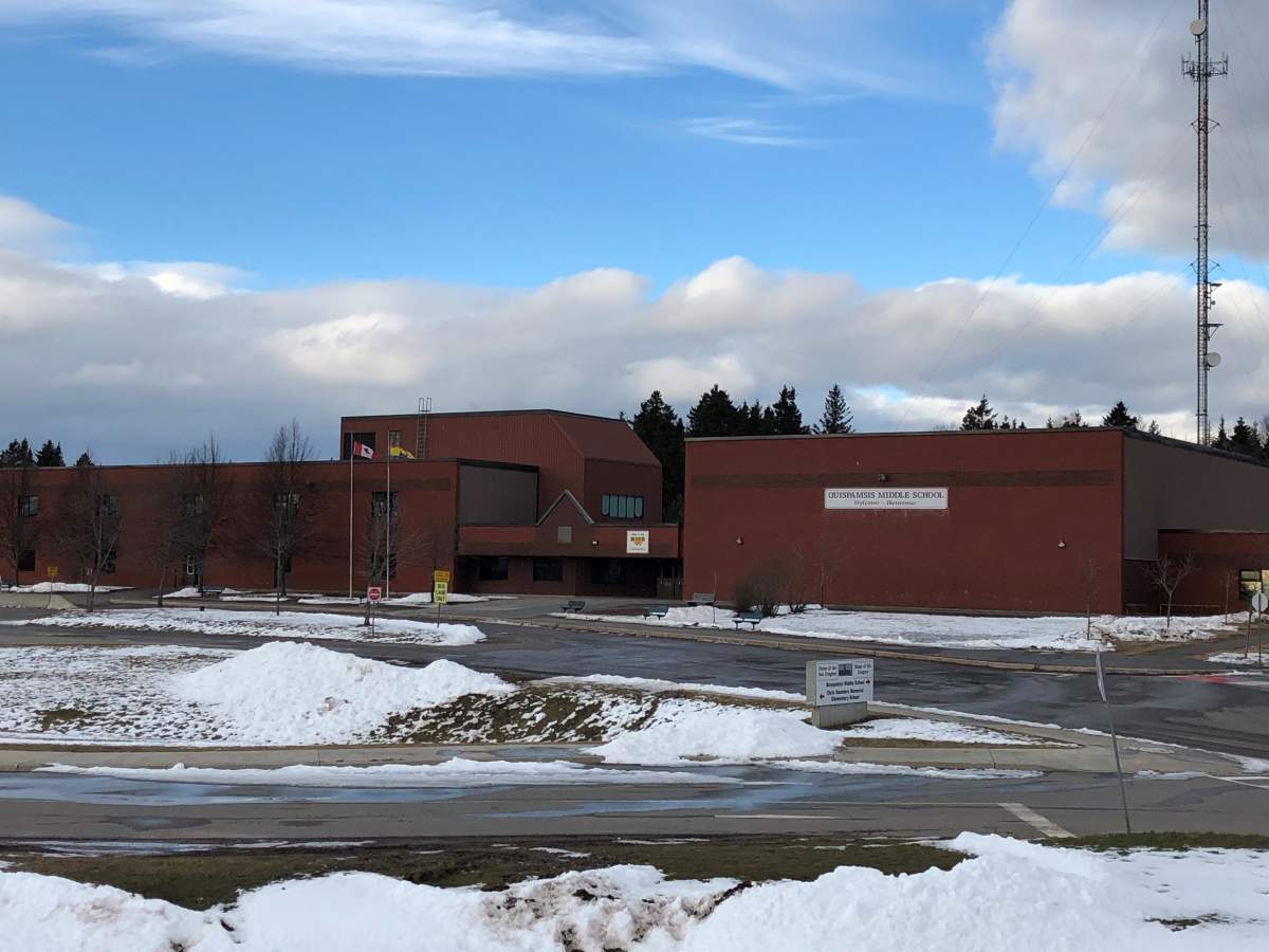 Quispamsis Middle School reported a case of COVID-19 on Jan. 18, 2021.