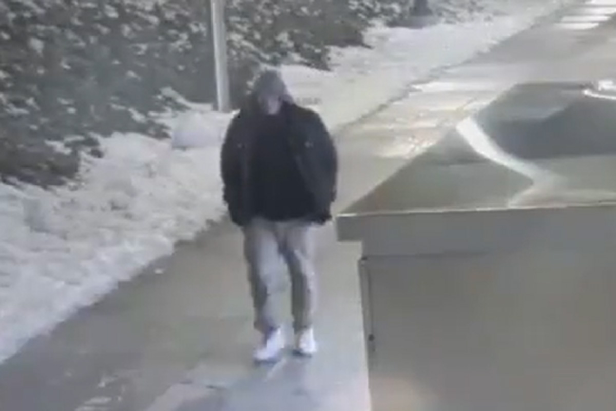 Waterloo Regional Police are looking to speak with this person in connection to a pair of fires in Downtown Kitchener.