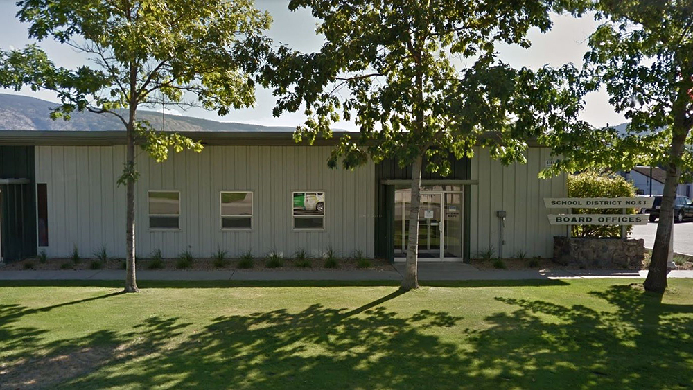 The board offices of School District 53 in Oliver, B.C. 