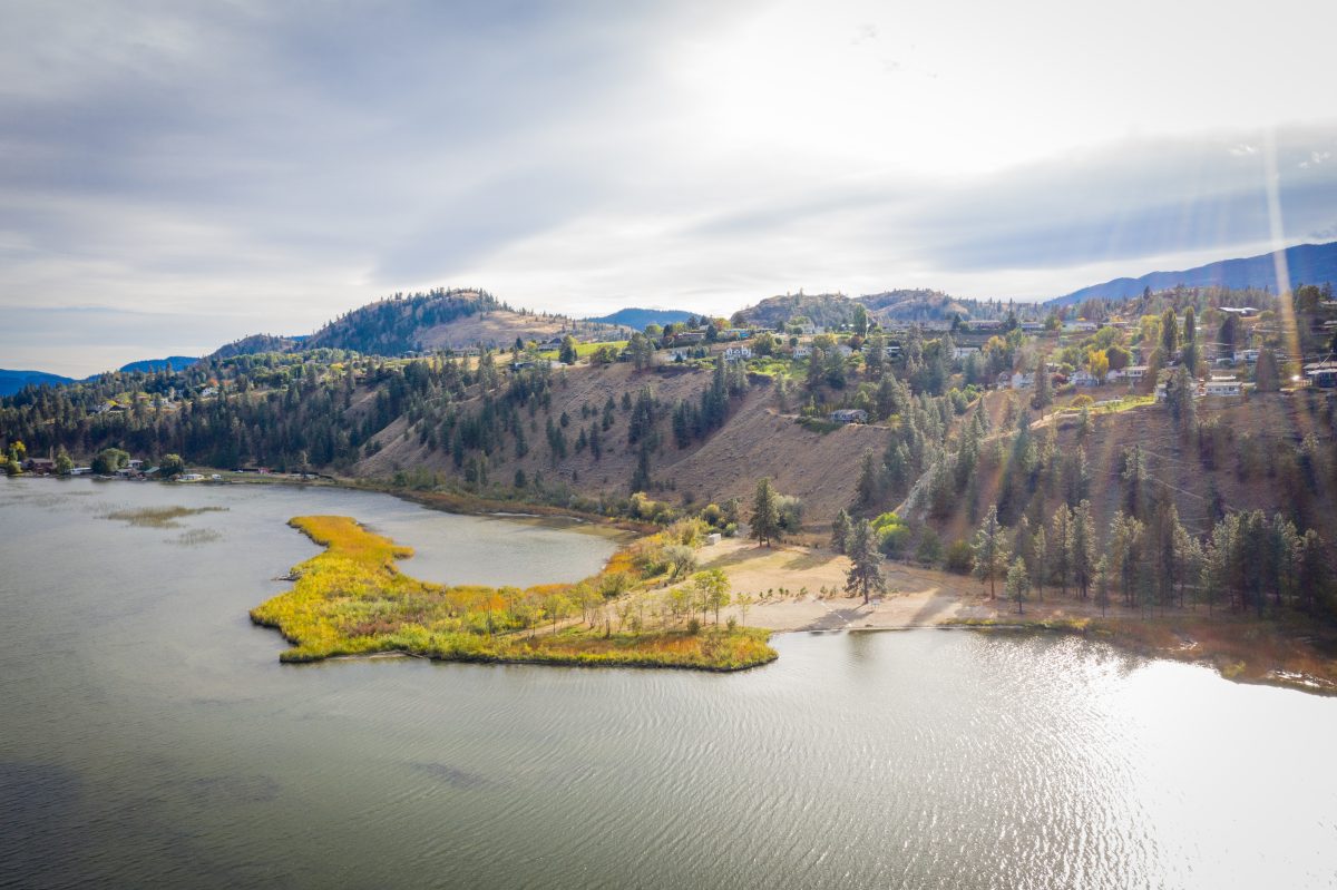 A view of Sickle Point on Skaha Lake, near the community of Kaleden in the South Okanagan.