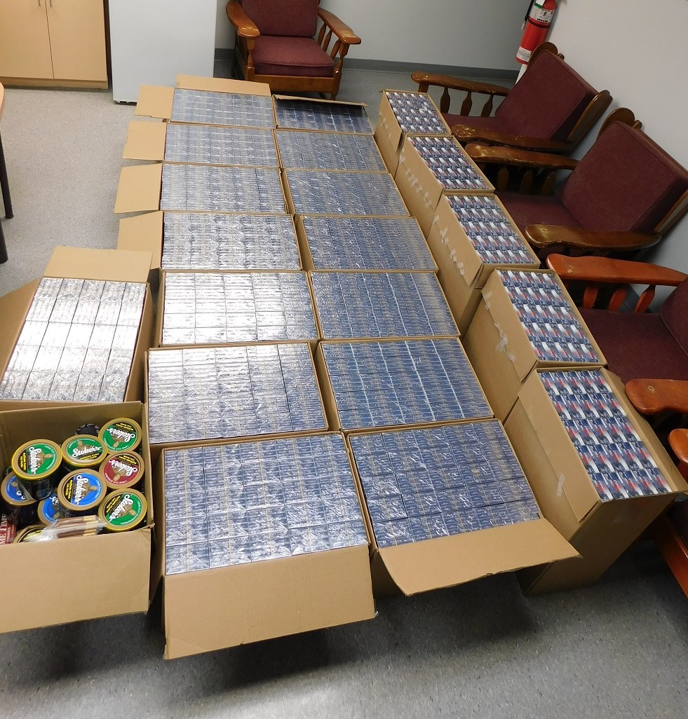 Contraband seized by RCMP.