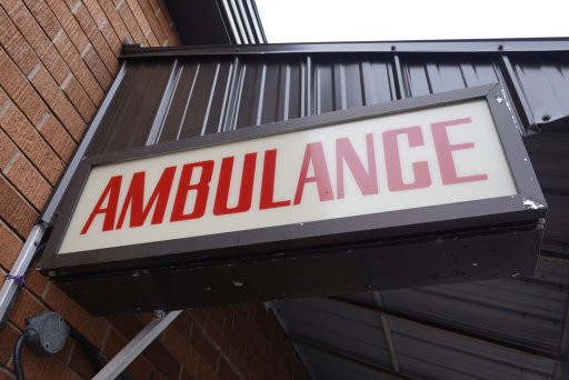 Twin Oaks ambulance sign