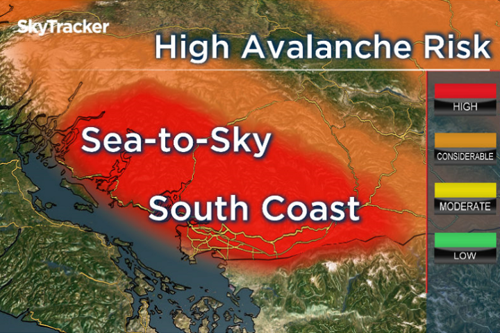 Warning issued for human-triggered avalanches in B.C. mountains this weekend