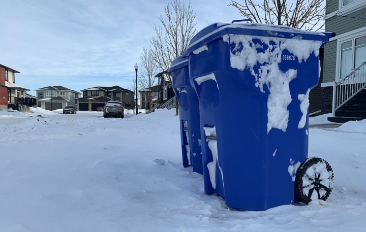 The City of Regina says it is replacing lost recycling and garbage bins free of charge following last week's windstorm. 