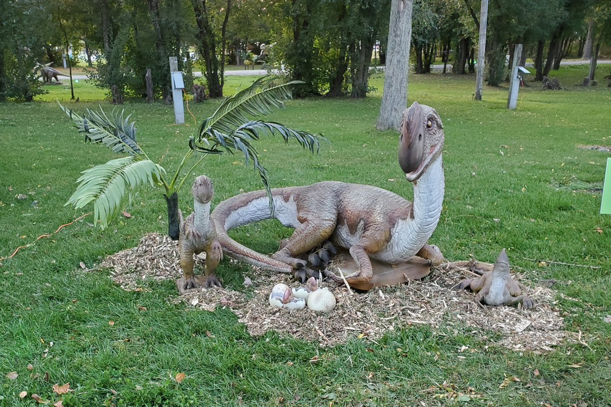 The dinosaurs will be  out in abundance in Kitchener in April.