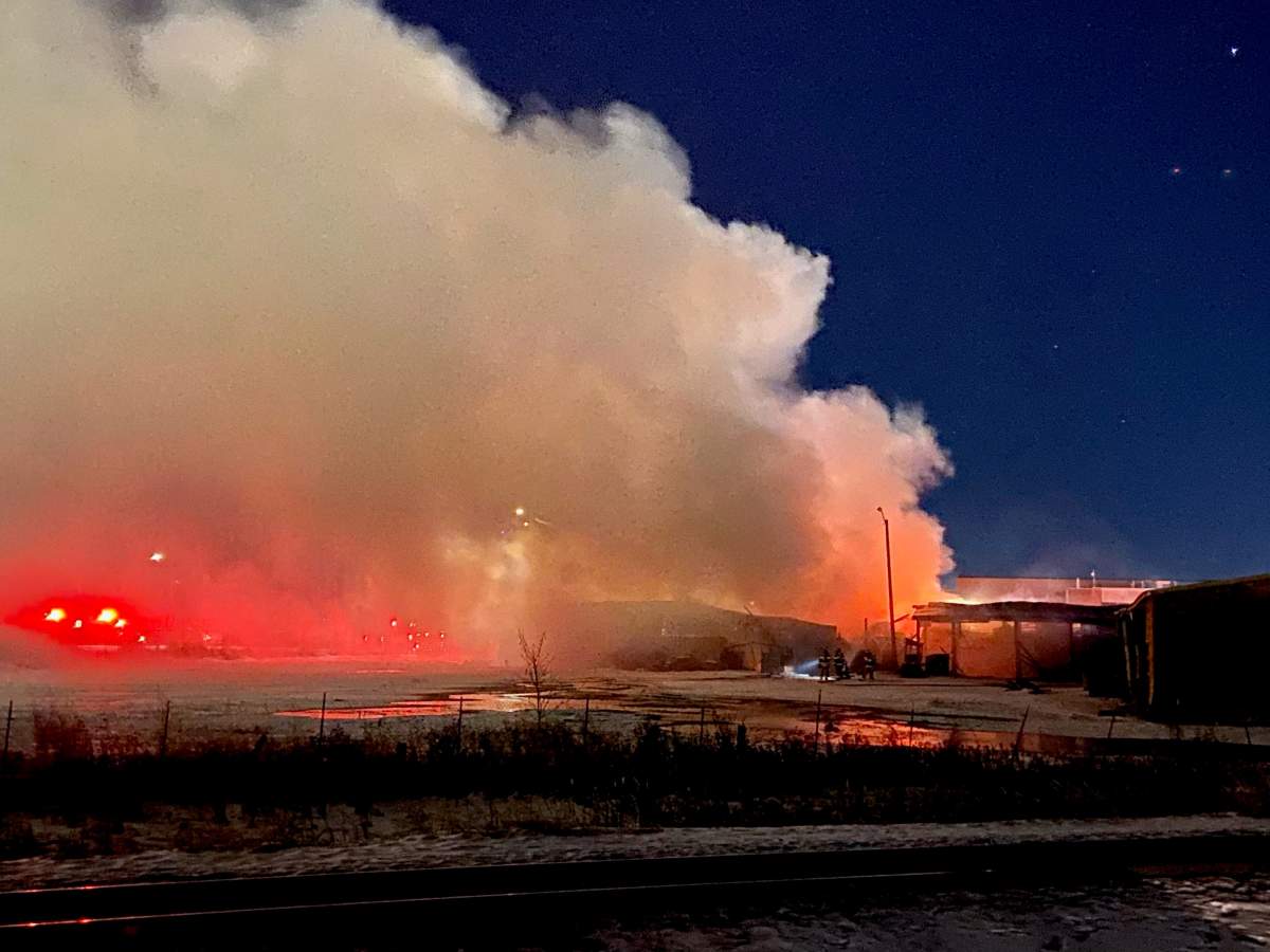 Edmonton Fire Rescue Services said they were called to the area of 71 Street and 70 Avenue on Monday, Jan. 11, 2021. 