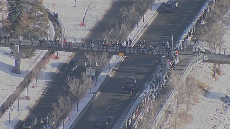 On Jan. 5, 2021, the Calgary Police Service formally escorted Harnett’s body from the medical examiner’s office on Bowness Road Northeast to a funeral home in Forest Lawn.