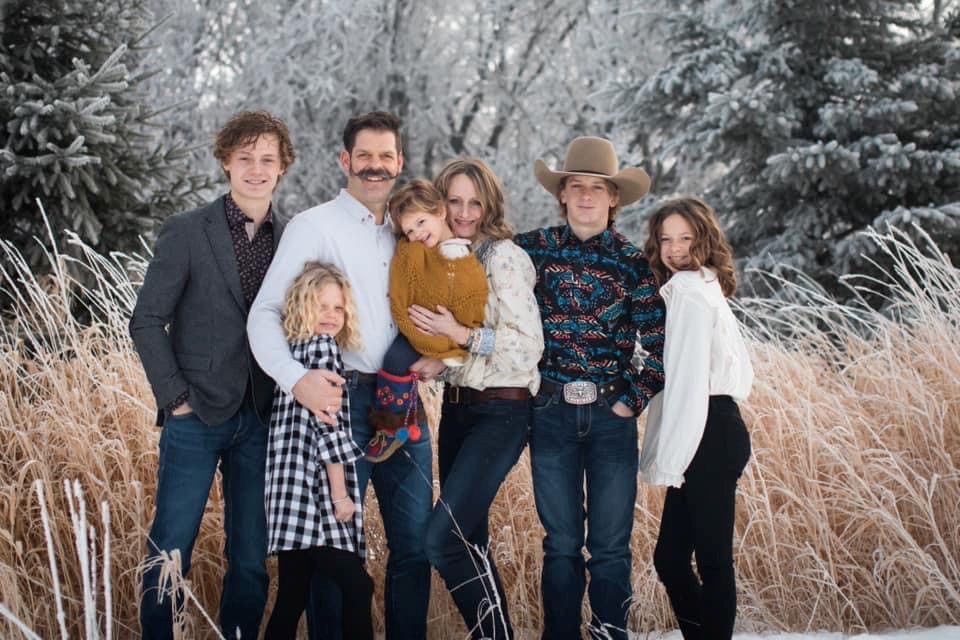 Members of the Balisky family Chevey, left to right, Jewel, Wade, Fleur, Aubrey, Remington, Indya are shown in this handout image. Four people who died in a helicopter crash on New Year's Day are being identified by loved ones as members of a strong and loving farm family from a small community in northern Alberta. The families of Wade Balisky, 45, and Aubrey Balisky, 37, say in a joint statement that they are grappling with the loss of the couple and two of their children, Jewel, 8, and Fleur, 2.THE CANADIAN PRESS/HO.