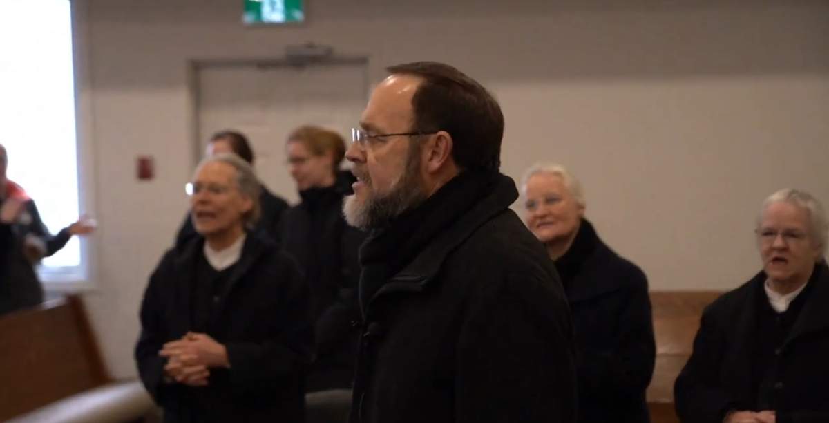 Hildebrandt inside the Church of God on Jan. 24, 2021.