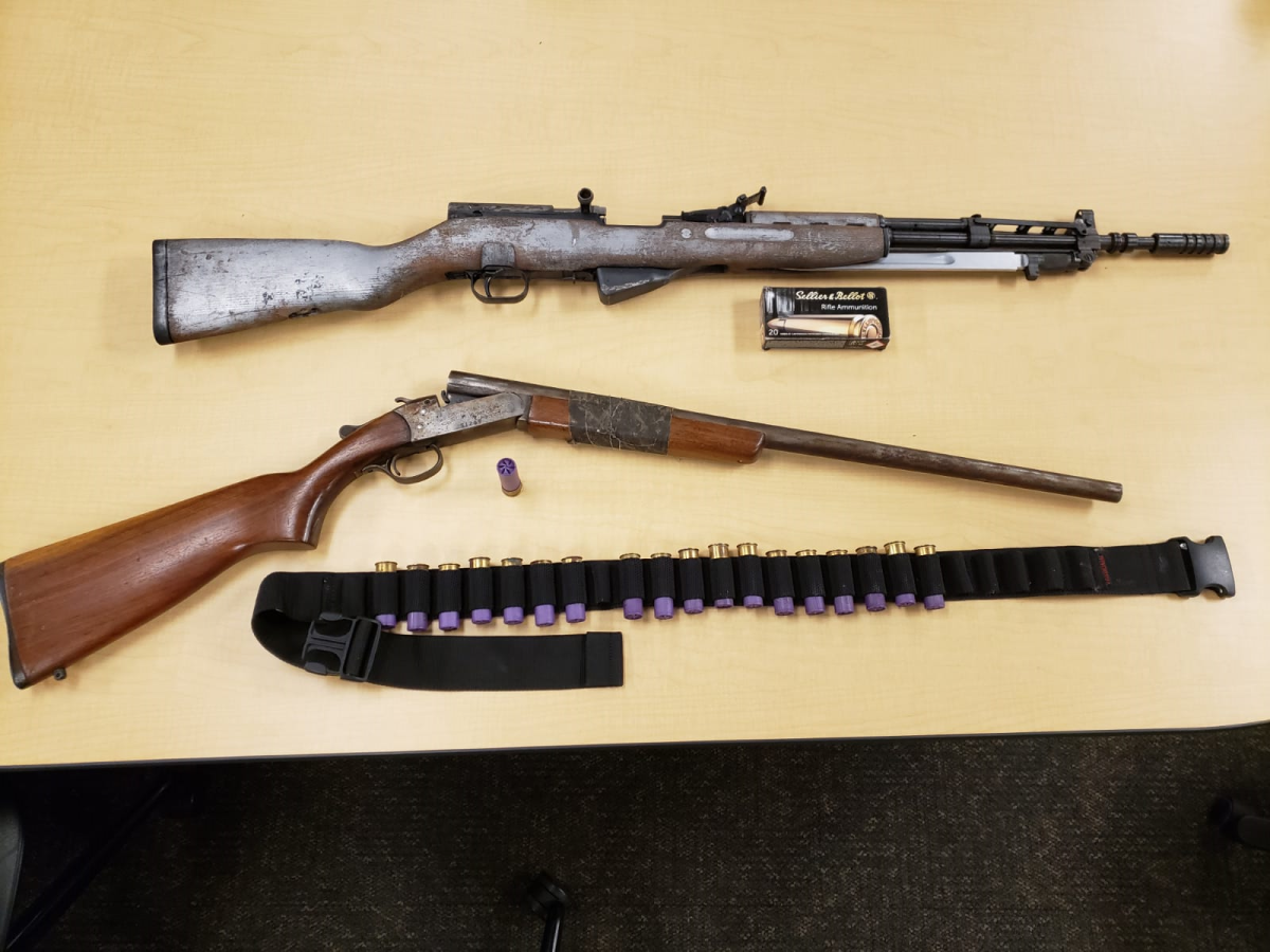 London police say a bust at a home on Southdale Road East on Sunday turned up two firearms and ammunition.