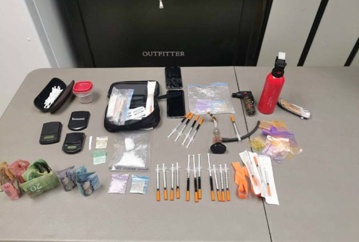 Contraband seized by police.