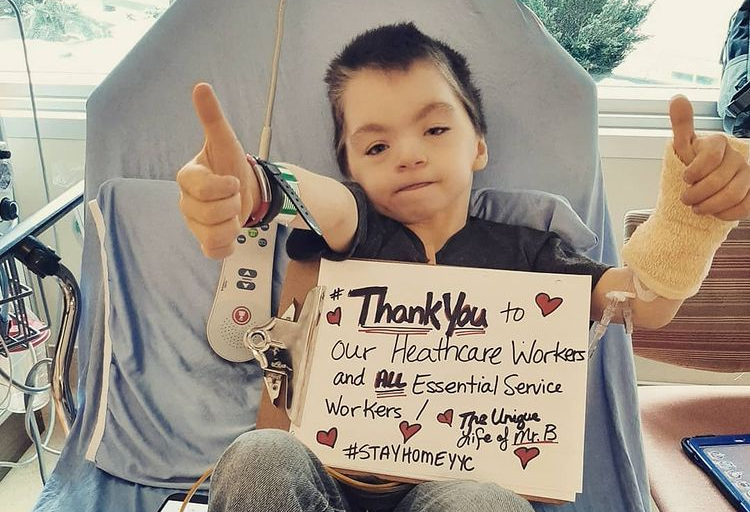 Braeden, nine, was set to go on a Make-A-Wish trip to Hawaii in 2020 but had to cancel due to the coronavirus.