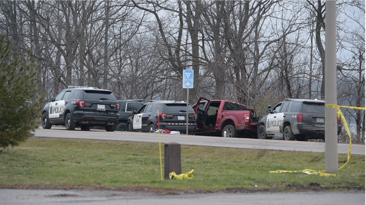 Police say a call about a suspected impaired driver, south of Niagara-on-the-Lake, led to a shooting that sent a man to hospital with life-threatening injuries on Dec. 5, 2020.