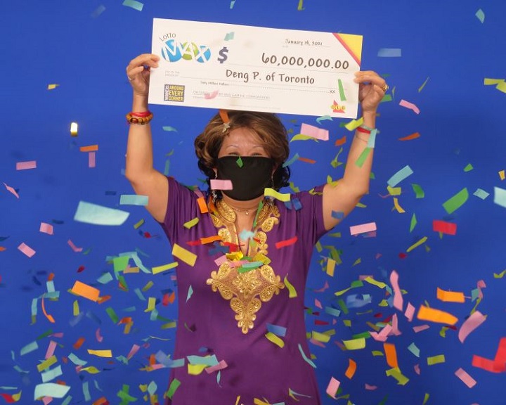 Deng Pravatoudom won the $60 million Lotto Max jackpot.