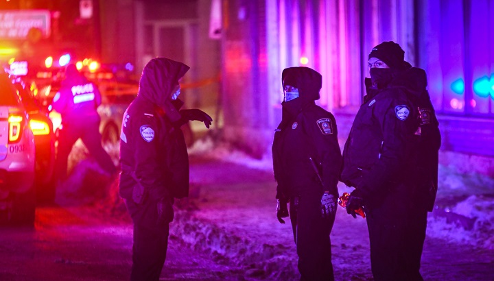 Police are investigating after a Montreal police officer was injured during a traffic stop. Thursday, Jan. 28, 2021.