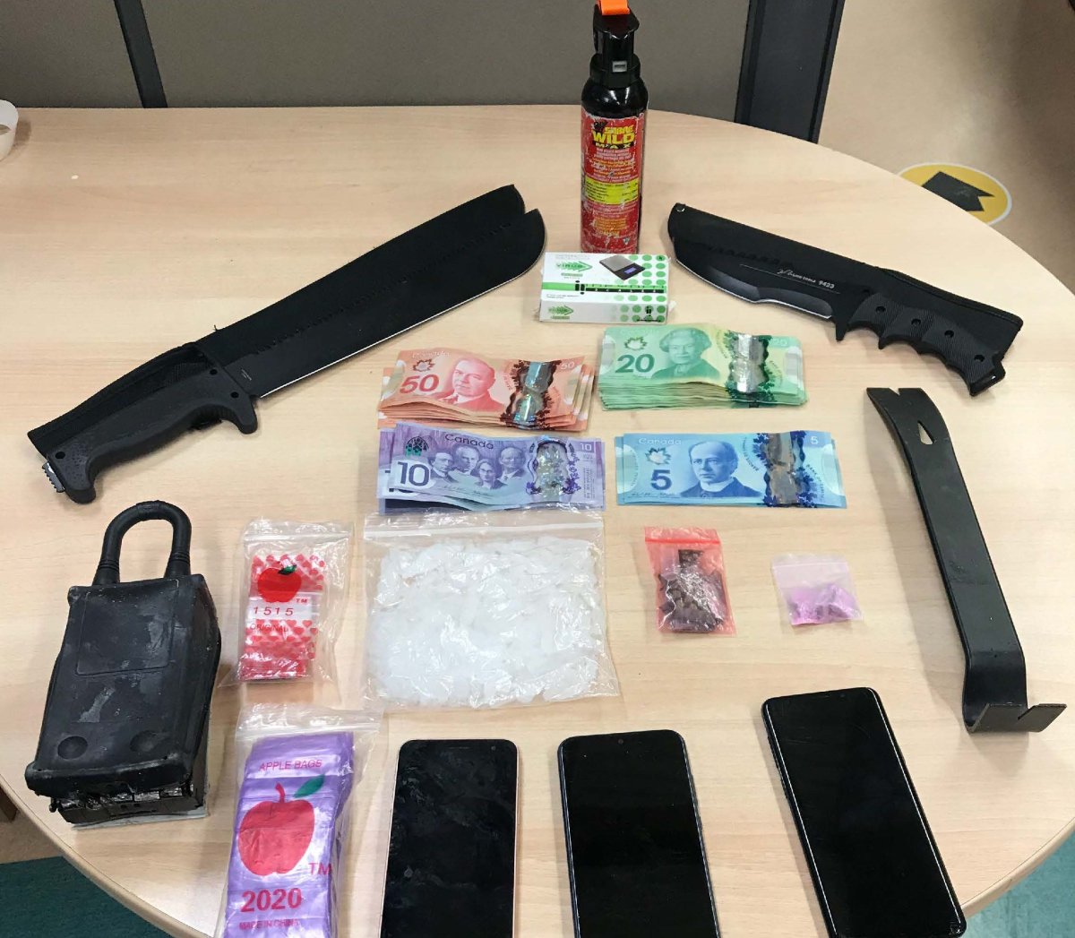 Contraband seized by Selkirk RCMP.