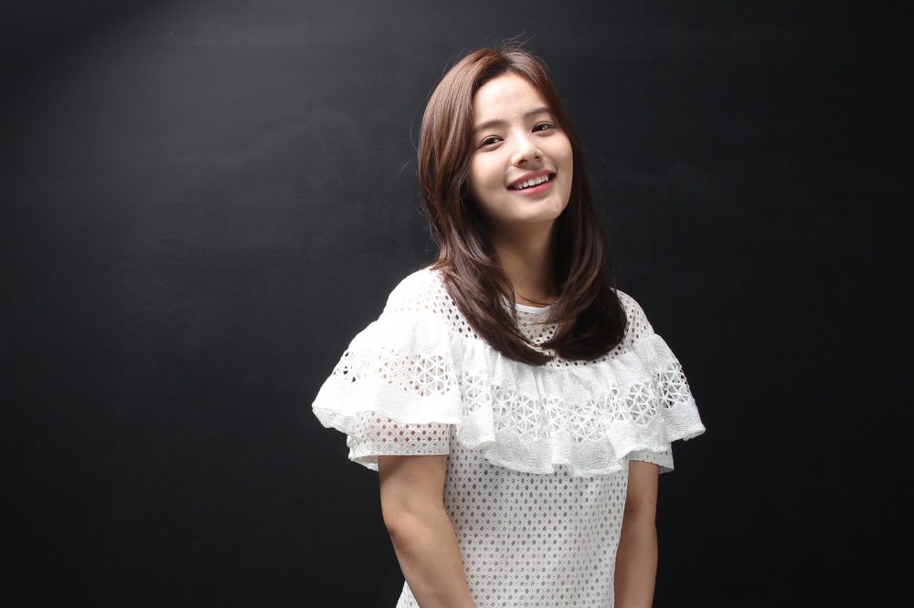 Song Yoo-jung poses for photographs on July 24, 2014 in Seoul, South Korea.