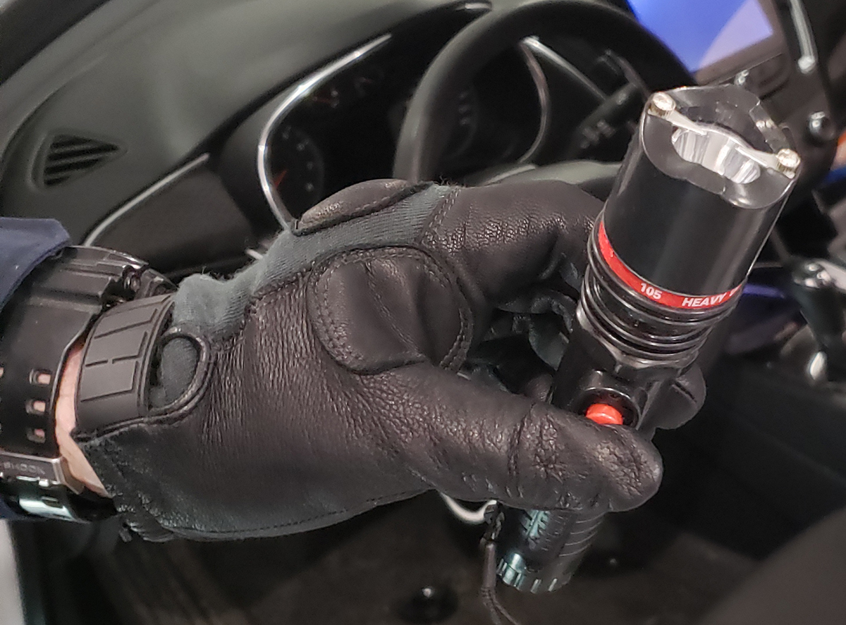 A prohibited weapon found by Headingley RCMP.