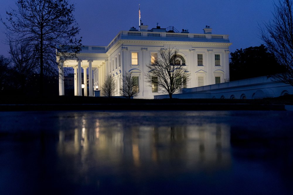 The White House, Friday, Jan. 1, 2021, in Washington. 