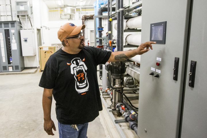 Nathan Martell is the water operator at Moosomin First Nation. Photo taken on Moosomin First Nation, SK on Wednesday, August 5, 2020.