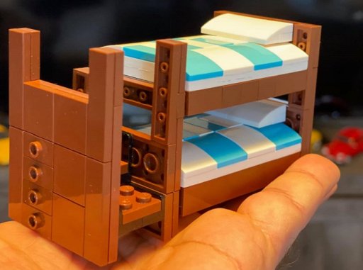 Sharif Alshurafa builds all the furniture for his Lego-made replica homes.