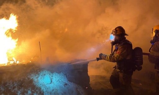 The Melfort Fire Department sent four trucks and nine firefighters to fight the Saturday morning blaze.