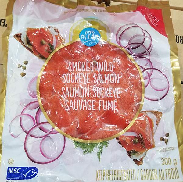 One Ocean brand Sliced Smoked Wild Sockeye Salmon has been recalled due to possible listeria contamination.