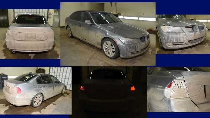 The RCMP say Diyana Mohamed’s car is a grey or silver 2011 BMW 323i series baring Alberta licence plate number CHL 5023. The car’s front grill is missing and the rear driver’s side tail light is damaged. Photos of the car can be viewed below.