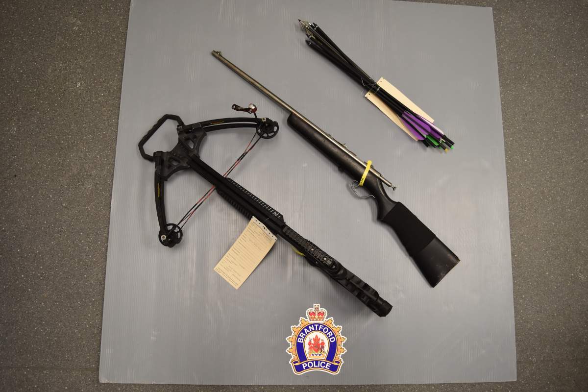 Brantford police have seized weapons from a home in the city.