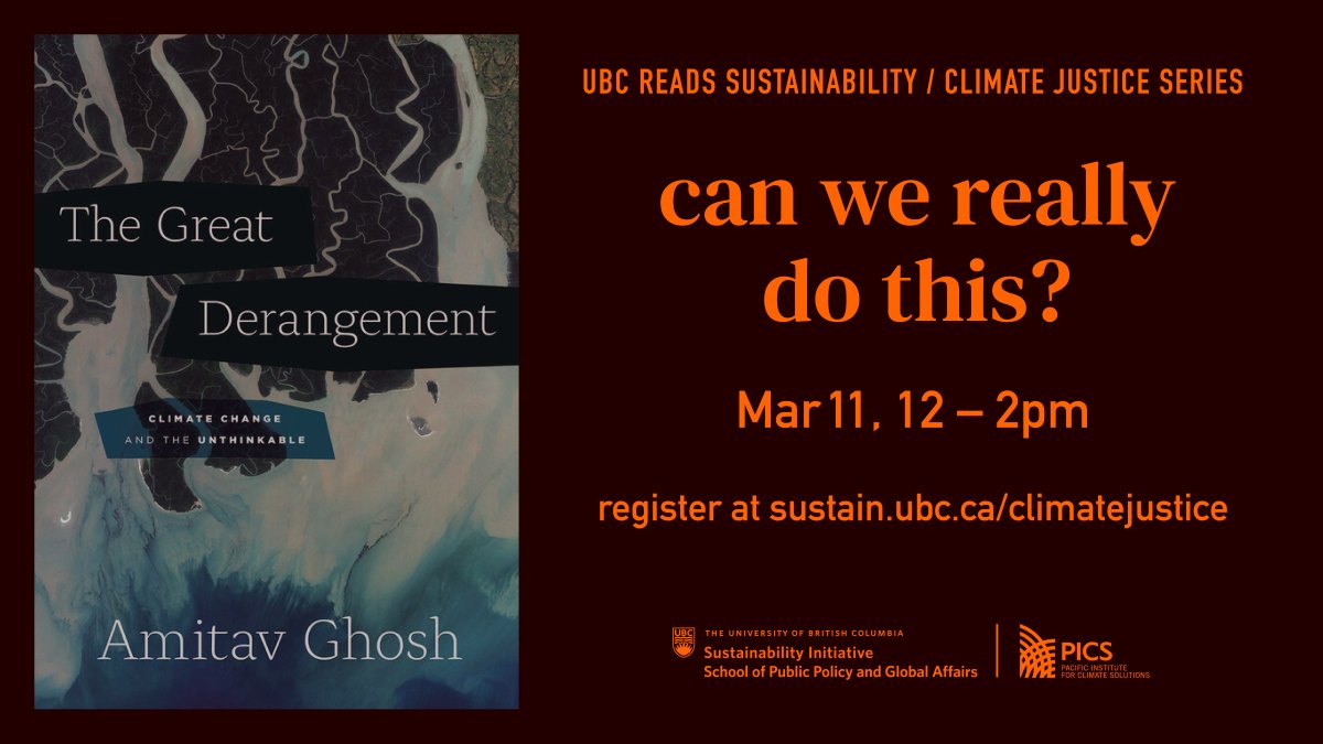UBC Reads Sustainability with Amitav Ghosh - image