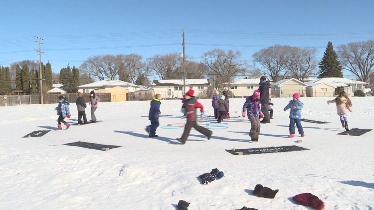 Robert Ens has taught gym class outside all but six days this school year.