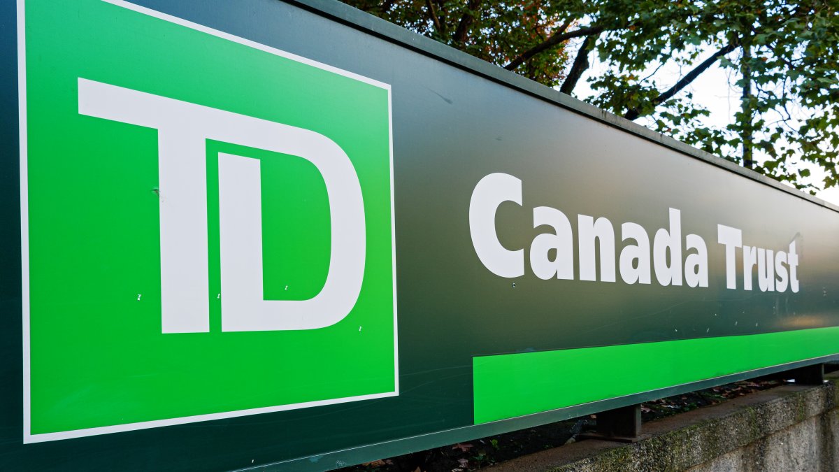 TD Canada Trust sign, downtown Vancouver, B.C. on Friday, September 25, 2020. 