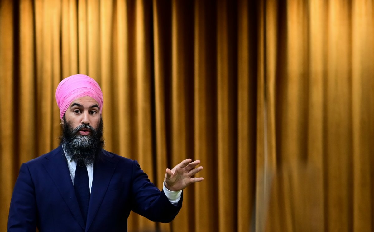 NDP Leader Jagmeet Singh asks a question during question period in the House of Commons on Parliament Hill in Ottawa on Wednesday, Dec. 9, 2020. THE CANADIAN PRESS/Sean Kilpatrick.