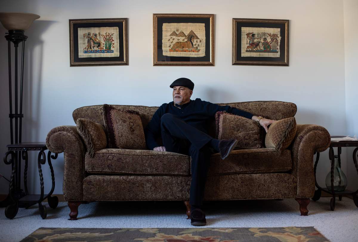 Ron Mapp poses for a photo in Edmonton, on Wednesday, February 3, 2021. Ron grew up in Amber Valley, Alta. and his great-grandfather was a scout who came up from the southern United States to see the land and then was part of the first wave of people who settled in the area in 1910. 