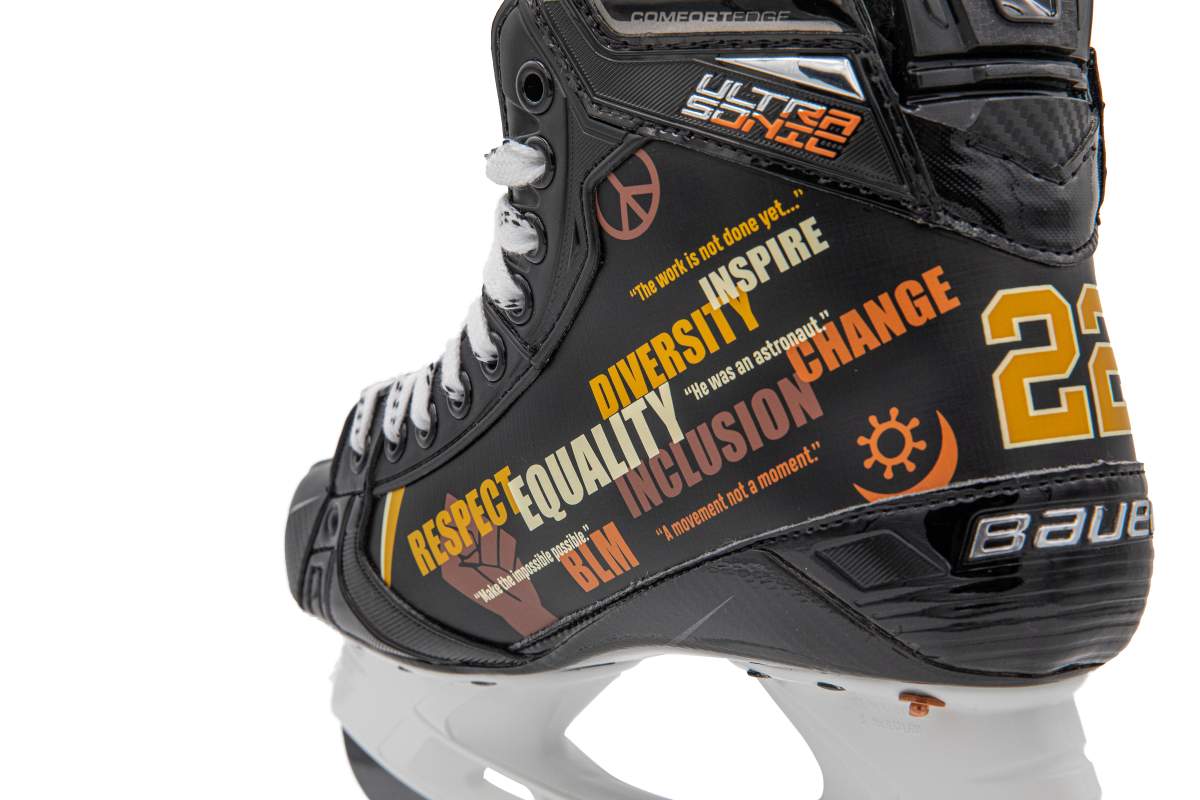 Bauer Hockey unveiled today a custom skate with a design honouring Willie O’Ree as part of Black History Month. Several NHL players plan to wear the skate this week.