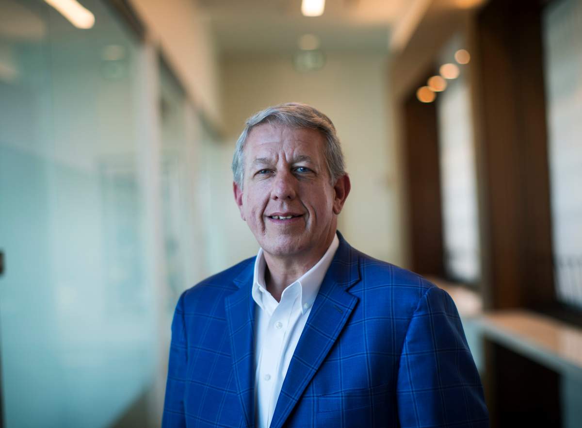 Imperial Oil president and CEO Brad Corson attends a news conference Wednesday, Dec. 4, 2019.