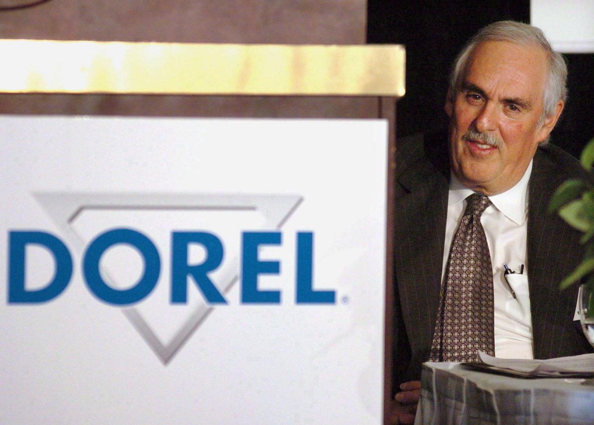 Dorel President and CEO Martin Schwartz attends the company's annual meeting in Montreal, on May 28, 2004. THE CANADIAN PRESS/Francois Roy.