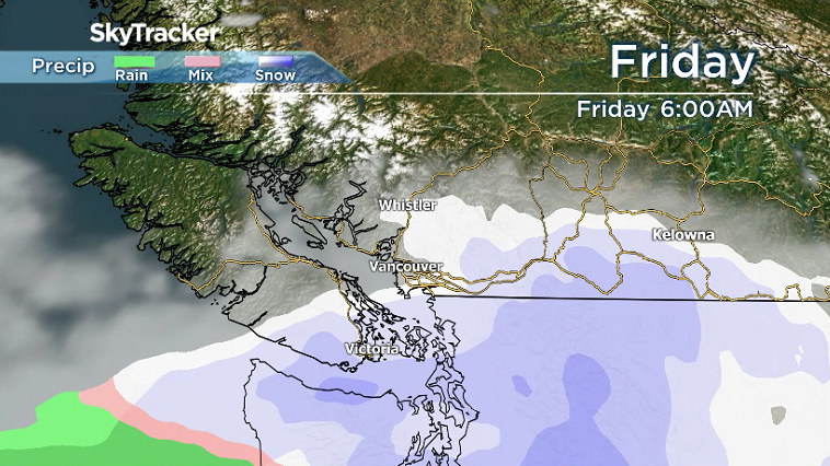 2nd chance of snow Thursday night into Friday morning