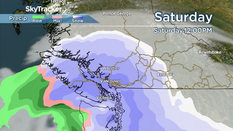 Widespread snow is possible on Saturday